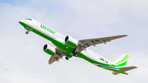 Binter ha incorporado a su flota un nuevo avi&oacute;n Embraer E195-E2 que lleva el nombre de Zaragoza.