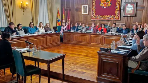Pleno del Consistorio turolense este martes. Foto: Ayuntamiento de Teruel