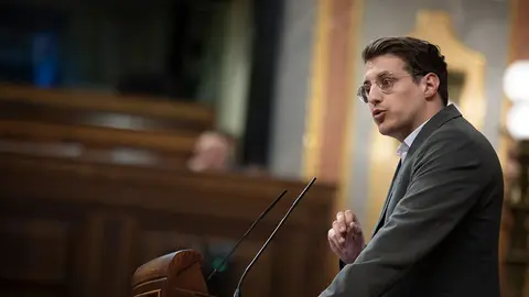 Jorge Pueyo, durante su intervenci&oacute;n en la C&aacute;mara Baja este martes. Foto: Congreso de los Diputados