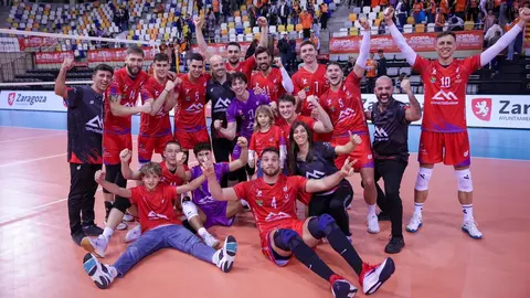 El Manacor remont&oacute; al Pamesa Teruel para acceder a las semifinales de Copa. Foto: RFEVB.