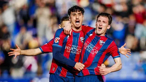 Kortajarena es el futbolista m&aacute;s en forma del Huesca. Foto: La Liga.