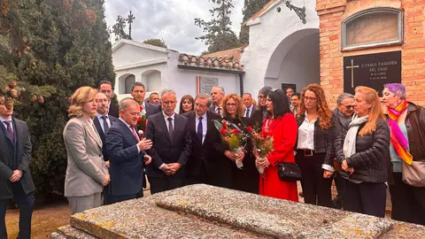 Acto celebrado en el cementerio de Borja. Foto: Delegaci&oacute;n del Gobierno