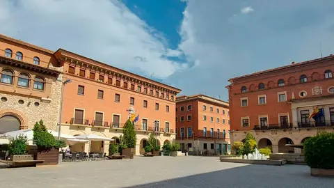 Imagen de archivo. Plaza de San Juan en Teruel, donde se ubica la Audiencia Provincial