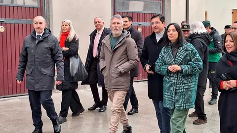El ministro Grande-Marlaska, este jueves, en Jaca. Foto: Delegaci&oacute;n del Gobierno