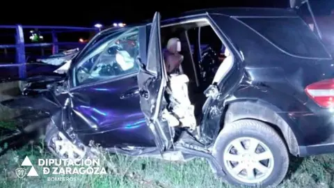 El conductor y el otro ocupante, ambos de 54 a&ntilde;os, han fallecido en un accidente de tr&aacute;fico a la altura de Mall&eacute;n.