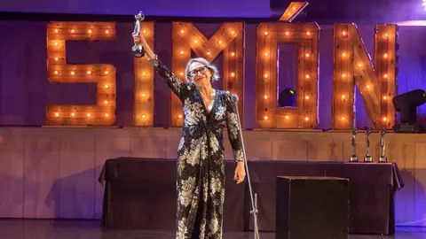 La actriz Luisa Gavasa fue reconocida con el Sim&oacute;n de Honor en 2020. Foto: Academia del Cine Aragon&eacute;s