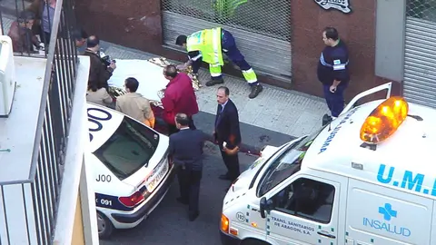 Asesinato de Gim&eacute;nez Abad en la calle Cortes de Arag&oacute;n. Foto: Archivo