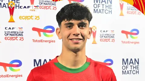 Ayman fue el MVP en la victoria de Marruecos. Foto: Confederaci&oacute;n Africana de F&uacute;tbol.