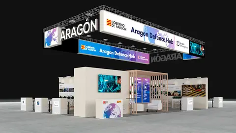 Stand de Arag&oacute;n en la feria. Foto: DGA