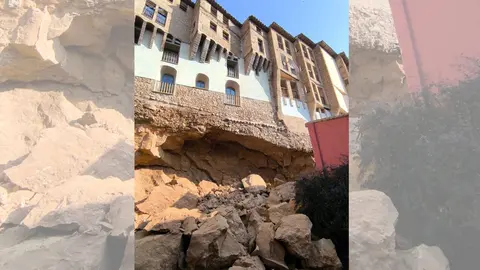 As&iacute; han quedado las "casas colgadas" tras los desprendimientos