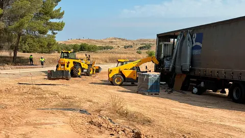 Ya han comenzado los trabajos de instalaci&oacute;n. Foto: Endesa