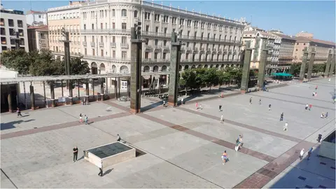 La plaza del Pilar cambiar&aacute; su iluminaci&oacute;n est&aacute;tica