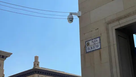 C&aacute;mara en la plaza del Pilar