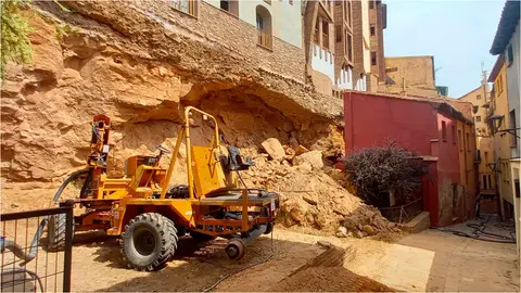 El enclave m&aacute;s afectado durante la DANA del 11 de julio fueron las Casas Colgadas de Tarazona. Foto: Ayto. Tarazona