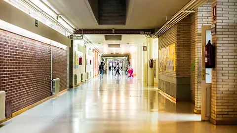 Educaci&oacute;n de la DGA deber&aacute;  garantizar la climatizaci&oacute;n de los centros educativos de la Comunidad. Foto de Archivo: Colegio Juan de Lanuza
