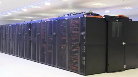 Imagen del Centro de Proceso de Datos en el edificio de AST en el parque Tecnol&oacute;gico Walqa, en Huesca.