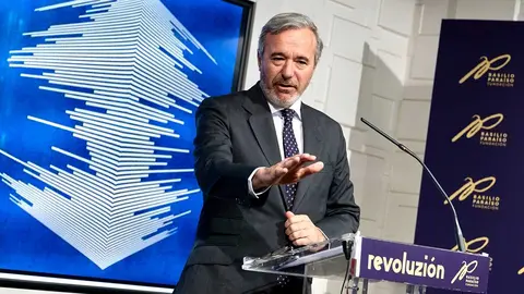 Imagen de archivo. El presidente Azc&oacute;n durante la presentaci&oacute;n del informe socioecon&oacute;mico del impacto de los centros de datos a inicios del mes de septiembre. Foto: DGA/ Fabi&aacute;n Sim&oacute;n
