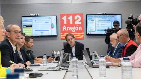 Reuni&oacute;n del CEOCOP de este martes. Foto: DGA
