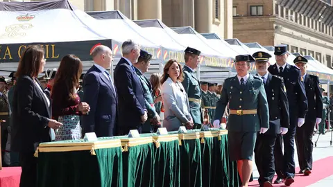 La ceremonia en honor de la patrona de la Guardia Civil ha tra&iacute;do consigo numerosas condecoraciones. Foto: P. A.