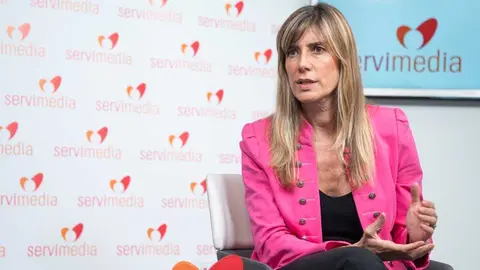 Bego&ntilde;a G&oacute;mez, en un acto en Servimedia. Foto: Jorge Villa/ Servimedia