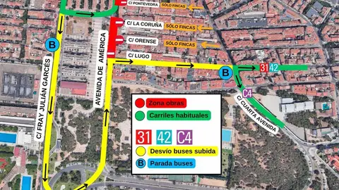 As&iacute; queda la subida al barrio por avenida Am&eacute;rica