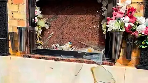 El Ayuntamiento de Zaragoza eleva a 488 los destrozos en nichos y espacios del Cementerio de Torrero vandalizados.