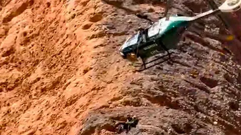 El rescate a una escaladora francesa este domingo en los Mallos de Riglos moviliz&oacute; al Greim de la Guardia Civil de Huesca.
