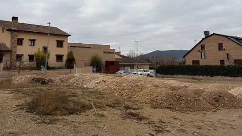Uno de los solares investigados en Calamocha. Foto: Arag&oacute;n-Teruel Existe