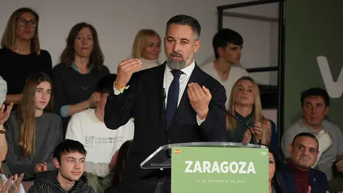 El l&iacute;der nacional de Vox, Santiago Abascal. Foto de archivo: Lorena Torrijo