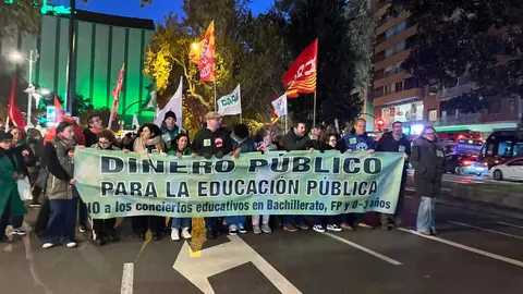 Imagen de la manifestaci&oacute;n realizada el pasado 26 de noviembre en Zaragoza. Fo6to: CM