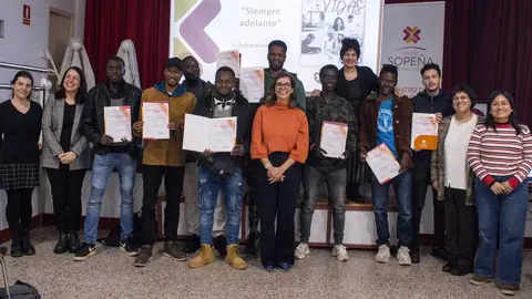 Diez j&oacute;venes migrantes han participado en un curso prelaboral de 50 horas impartido en la sede de la entidad