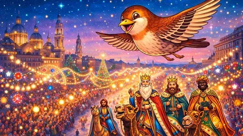 Pajarito-Pinz&oacute;n-Cabalgata-Reyes-Magos-Zaragoza