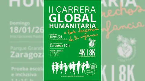 Cartel de la II Carrera Solidaria de Global Humanitaria