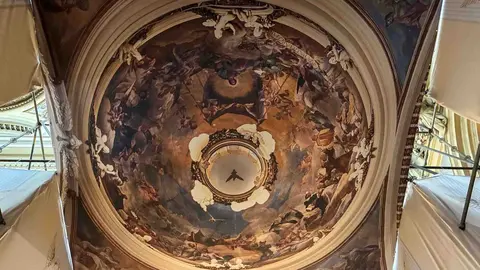 Recreaci&oacute;n de la c&uacute;pula Regina Patriarcharum que ser&aacute; restaurada gracias a la aportaci&oacute;n de Fundaci&oacute;n Ibercaja