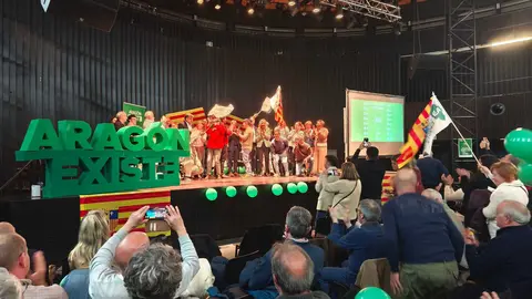 Cierre del mit&iacute;n celebrado en Zaragoza por Arag&oacute;n-Teruel Existe | Foto: Arag&oacute;n Press