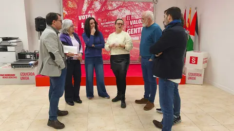 Marta Abengoches (IU-Sumar) ha defendido el esp&iacute;ritu pacifista de su candidatura | Foto: Arag&oacute;n Press