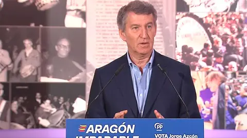 N&uacute;&ntilde;ez Feij&oacute;o en Calanda. Foto: PP
