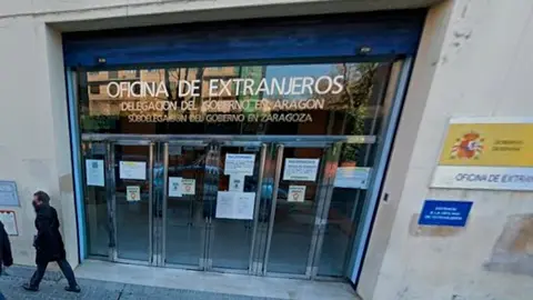 Oficina de Extranjer&iacute;a de Arag&oacute;n | Foto: Google Maps