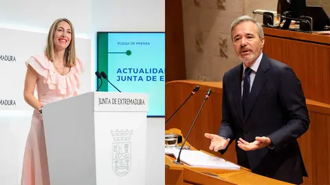 Mar&iacute;a Guardiola y Jorge Azc&oacute;n est&aacute;n negociando con Vox para investirse como presidentes | Foto: Junta de Extremadura / Pilar &Aacute;lvarez
