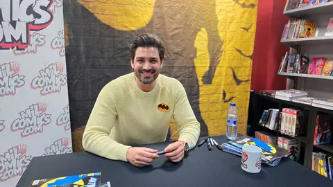 Jorge Jim&eacute;nez, durante el evento de este s&aacute;bado en MilC&oacute;mics Zaragoza.