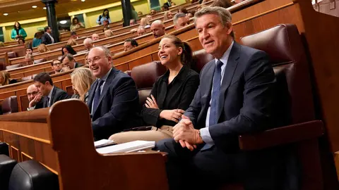 Alberto N&uacute;&ntilde;ez Feij&oacute;o se prepara para interpelar a Pedro S&aacute;nchez | Foto del PP/&Aacute;ngel Garc&iacute;a