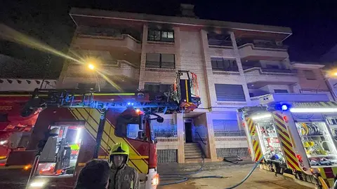 Un hombre ha muerto en el incendio de su vivienda en Ayerbe, y una mujer de 76 a&ntilde;os ha sido evacuada a la UCI. Fuente: Ayuntamiento de Huesca