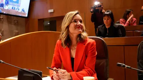 Pilar Alegr&iacute;a en las Cortes. Foto: Pilar &Aacute;lvarez