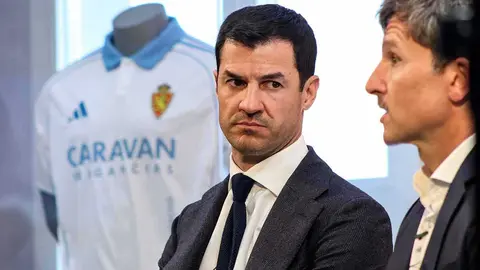 Fernando L&oacute;pez, en la presentaci&oacute;n de Lalo como director deportivo. Foto: Pilar &Aacute;lvarez