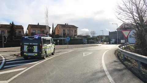 El atropello a un ciclista se produjo el pasado 19 de enero a la entrada de Barbastro. Foto: Guardia Civil Huesca