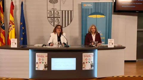 La directora de Protecci&oacute;n de Consumidores y Usuarios, Inma Francisco, ha compartido el balance de 2025 de su servicio, acompa&ntilde;ada por la jefa de Servicio de Supervisi&oacute;n de Mercado, Nines Roca | Foto: Arag&oacute;n Press