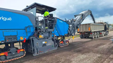Transportes est&aacute; reparando el firme de la A-23 por las &uacute;ltimas lluvias | Foto: Transportes