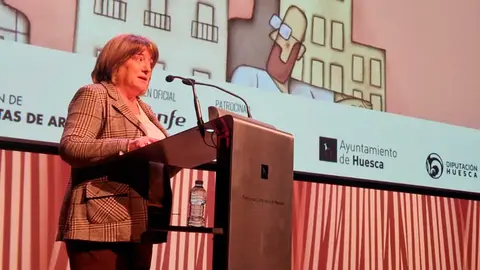 La intervenci&oacute;n de Tomasa Hern&aacute;ndez ha dado el pistoletazo de salida al XXVII Congreso de Periodismo de Huesca | Foto: DGA