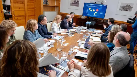 Se ha reunido este viernes Consejo Asesor para la Internacionalizaci&oacute;n de las Empresas Aragonesas por la guerra en Oriente Medio | Foto: DGA