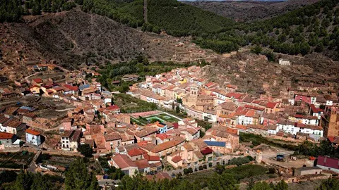 Imagen a&eacute;rea de Torrijo de la Ca&ntilde;ada. Foto: Turismo de Arag&oacute;n